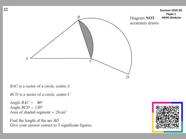 Circles (Arc & Sector) | IGCSE Modular | Higher | 4WM1 Unit 1 | Maths