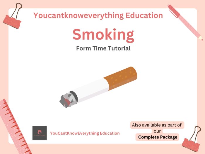 Smoking Form Time Tutorial PSHE