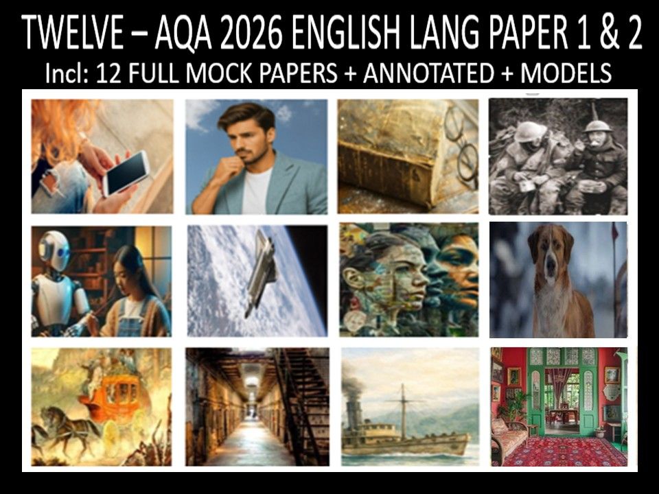 TWELVE - AQA PAPER 1 & 2 | 2026 FULL MOCKS | ANNOTATED | MODELS