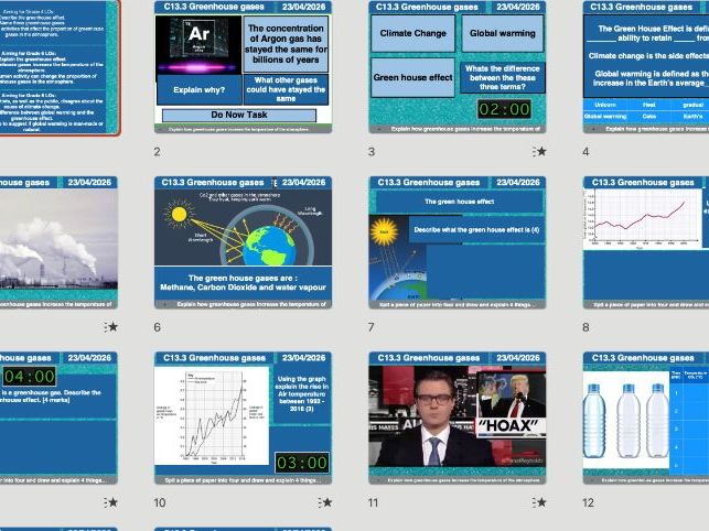 C13.3 – Greenhouse Gases and Climate Change