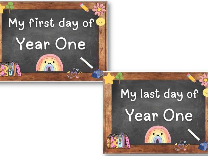 First day of Year 1 Sign