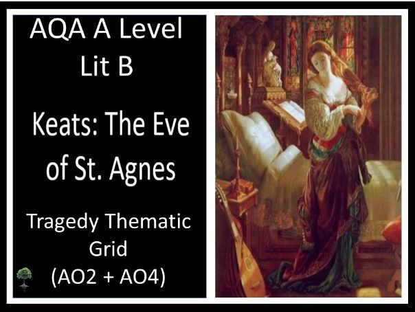 KEATS – The Eve of St. Agnes | AO2 + AO4 | Tragedy Thematic Grid - Lit B