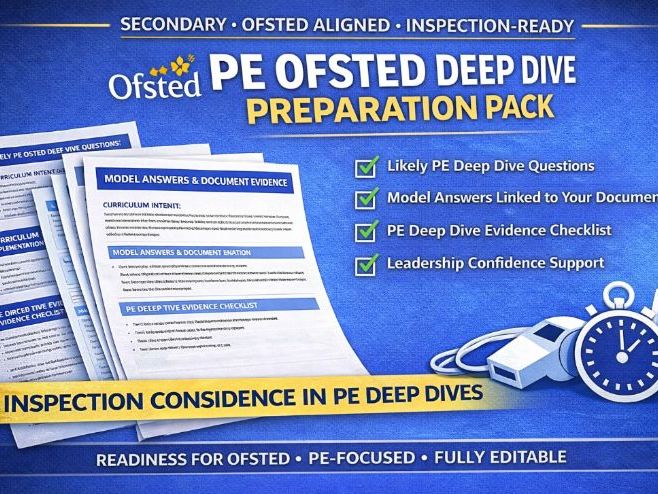 PE Ofsted Deep Dive Preparation Pack