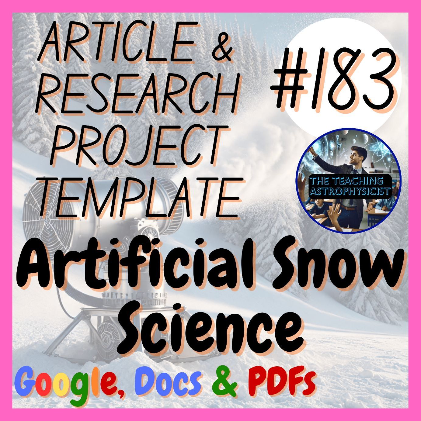 Artificial Snow Science | Science Research Project + Article | Digital Printable