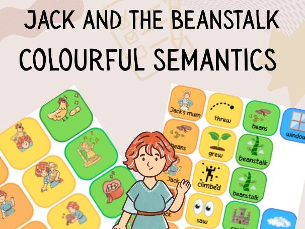 Jack and the Beanstalk colourful semantics