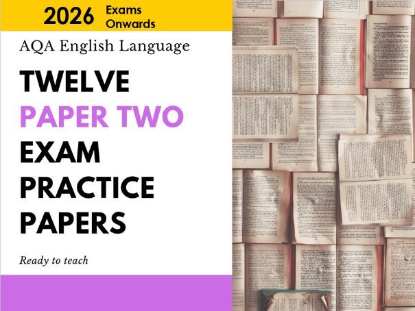AQA GCSE English Language Paper 2 - 12 Practice Papers (2026+)