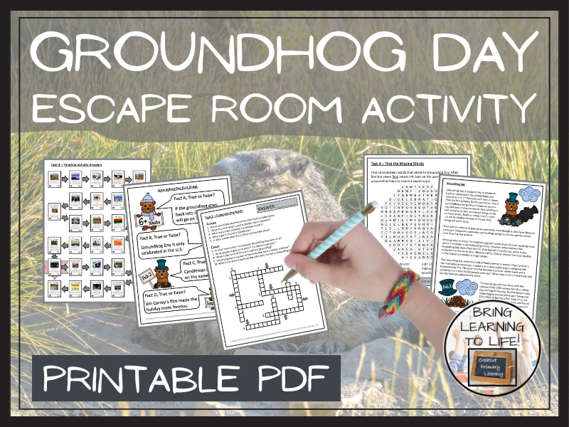 Groundhog Day Escape Room Activity