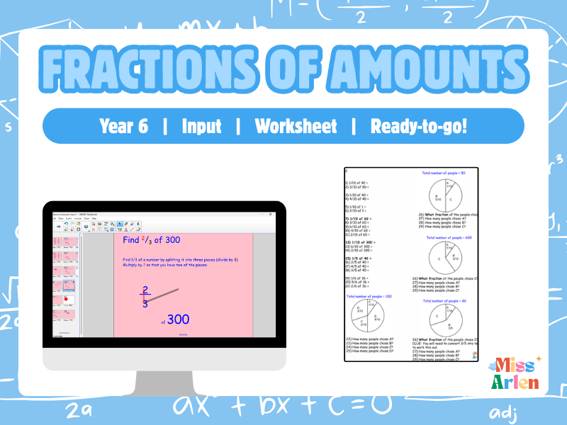 Year 6 Fractions of Amounts Lesson
