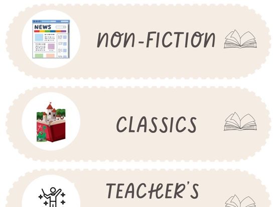 Library and Book Corner Labels