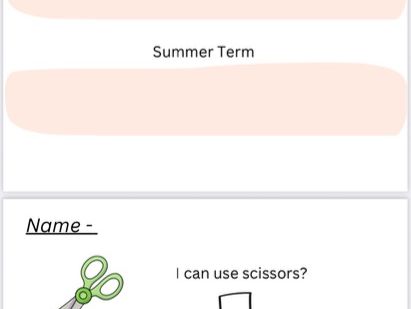 I can write my name assessment.