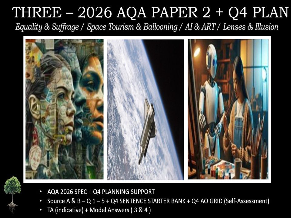THREE - AQA PAPER 2 | 2026 FULL MOCKS | Q4 PLAN