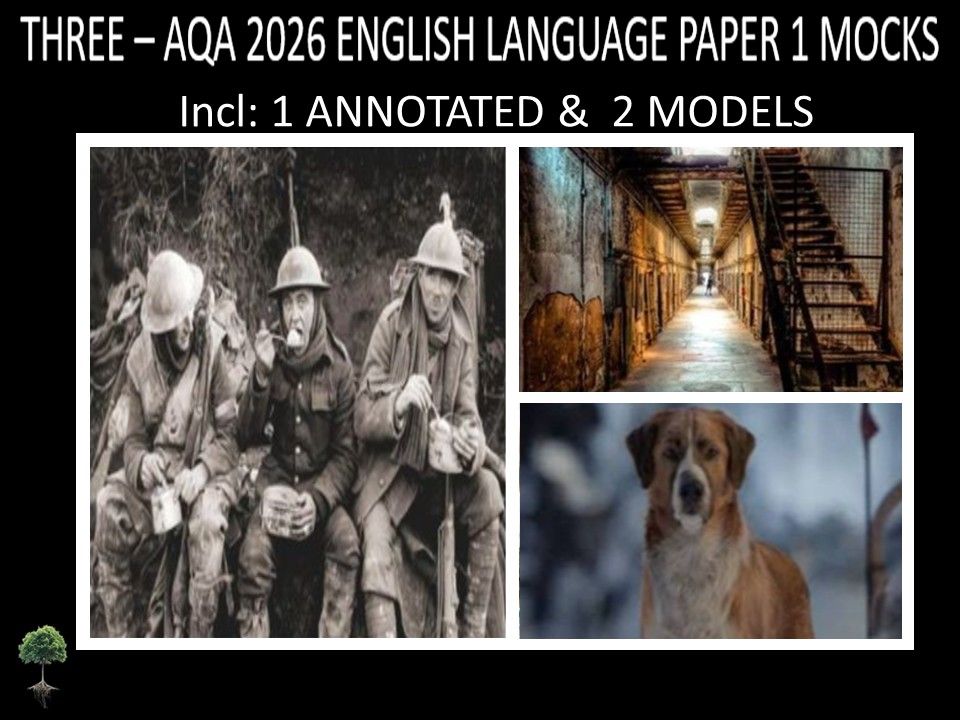 THREE  - AQA PAPER 1 | 2026 FULL MOCKS | ANNOTATED | MODELS
