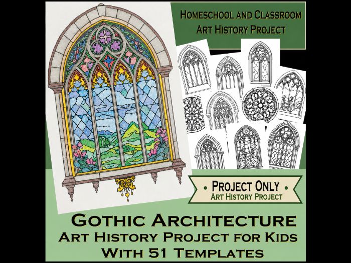 Gothic Stained Glass Art Project