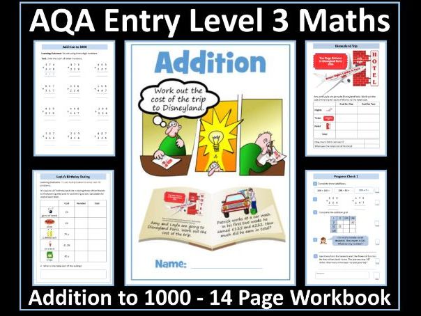 Addition to 1000: AQA Entry Level 3 Maths