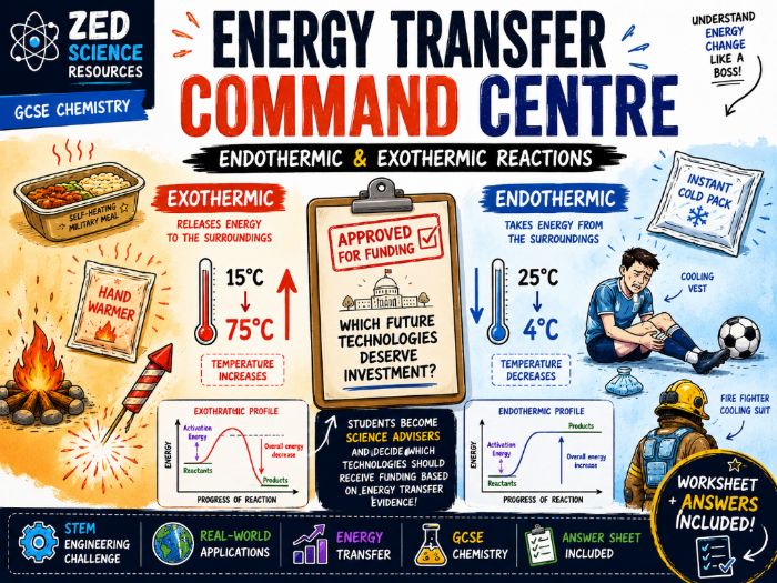 Endothermic & Exothermic Reactions | Energy Transfer Command Centre | GCSE Chemistry AQA