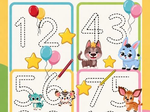 Tracing Numbers 1-20 | Printable Number Formation Workbook for Preschool & Kindergarten
