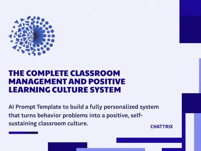 The Complete Classroom Management and Positive Learning Culture System
