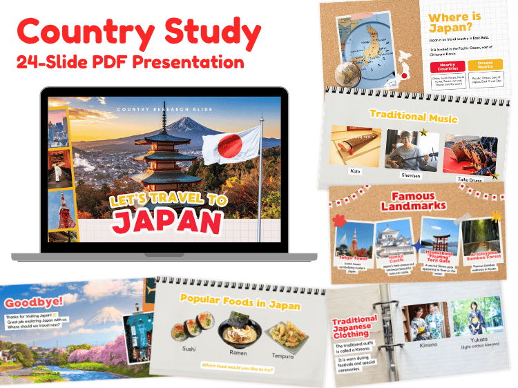 Japan Country Study | Geography & Culture 24-Slide Presentation