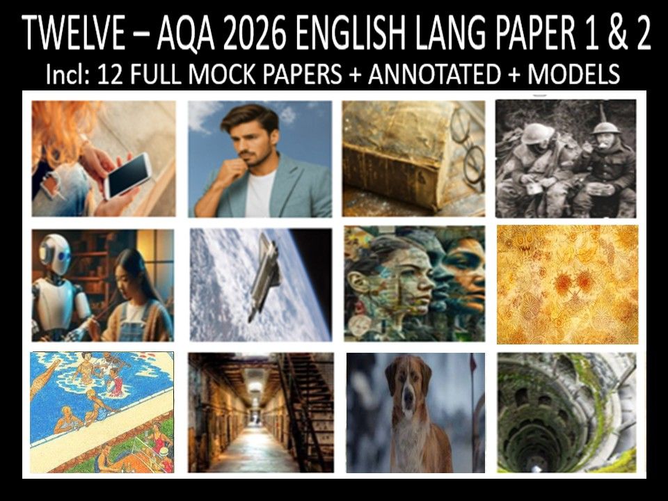 TWELVE - AQA PAPER 1 & 2 | 2026 FULL MOCKS | ANNOTATED | MODELS