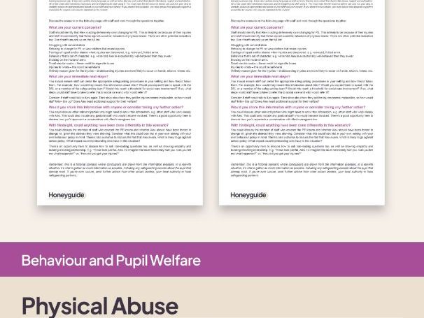 Safeguarding Scenarios - Physical Abuse