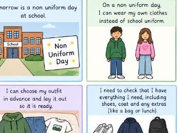 Non-Uniform Day Social Story