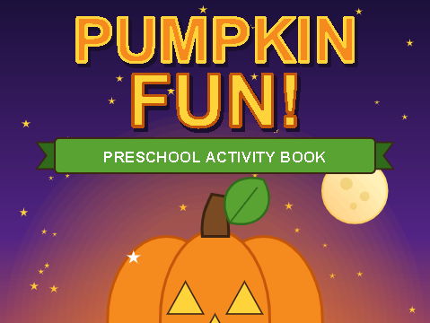 Pumpkin Fun Preschool Activity Book: 30 Printable Pages of Tracing, Counting, Mazes, Cutting & Colo