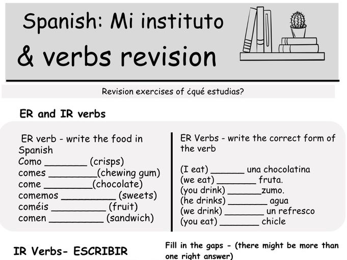 Revision worksheet Que Estudias