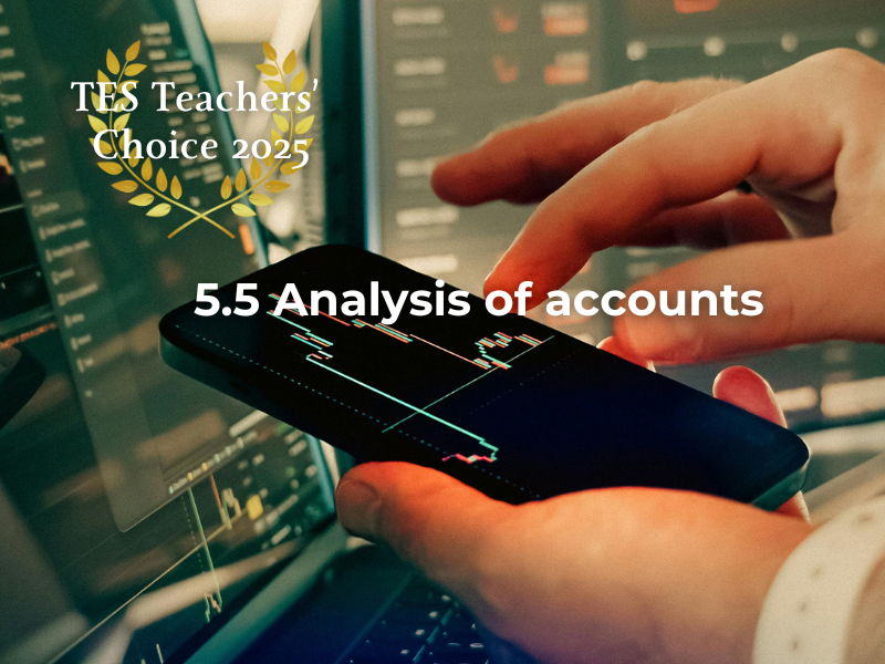 Cambridge IGCSE Business Analysis Accounts PowerPoint 2026 Exams Complete Unit 5.5 Resource 0450