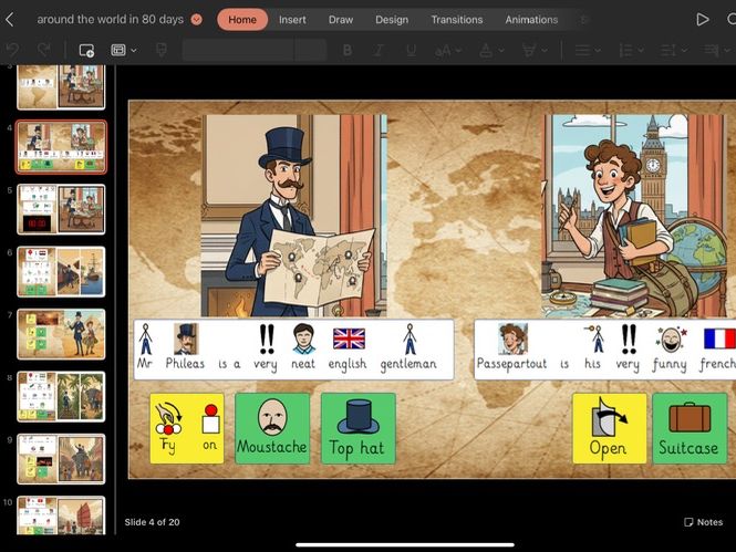 Around the world in 80 days - the Globe - Sensory Story