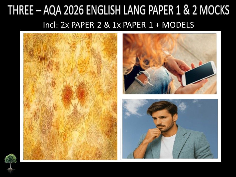 THREE - AQA PAPER 1 & 2 | 2026 FULL MOCKS | MODELS
