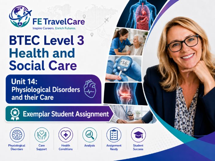 BTEC Level 3 Health and Social Care Unit 14 | Exemplar Student Assignment