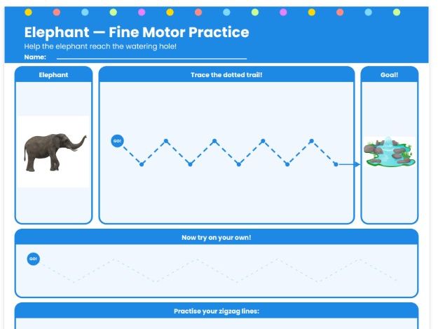 Animal Trail Adventures — Fine Motor Skills Activity Pack (Reception / EYFS)