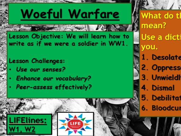 Descriptive Writing - War