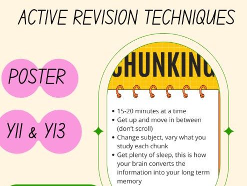 Active revision techniques poster