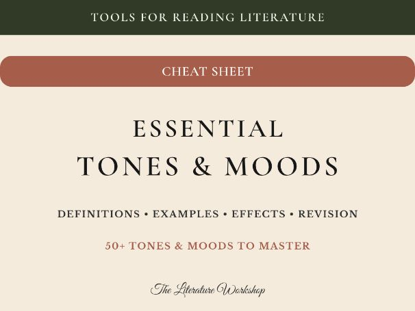 Tone & Mood Cheat Sheet (GCSE, BFI & A-Level English)