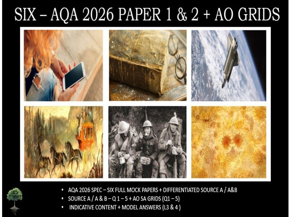 SIX - AQA PAPER 1 & 2 | 2026 FULL MOCKS | AO GRIDS