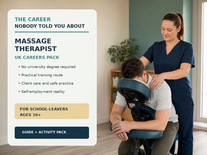 Massage Therapist UK Careers Lesson Pack