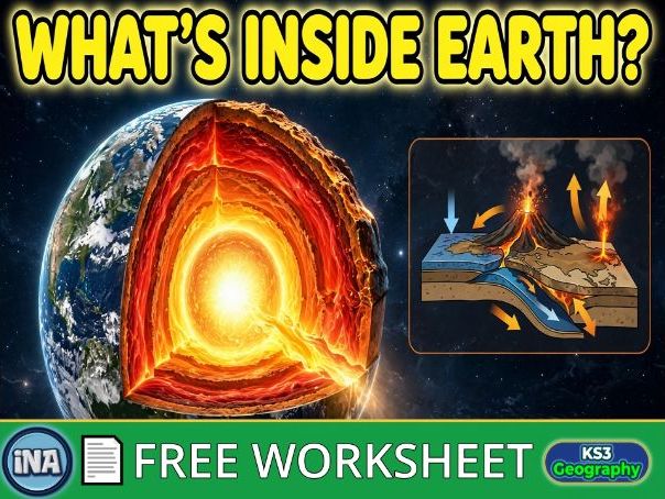 Inside Earth - FREE KS3 Geography Worksheet