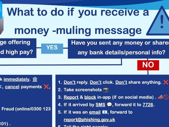 Money Muling Awareness Poster
