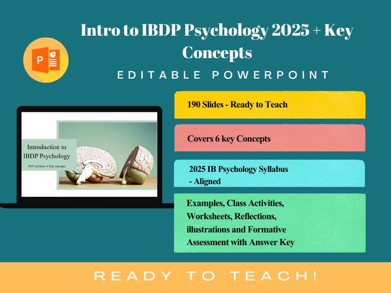 Intro to Psychology | IBDP Psychology 2025 Guide | Key Concepts Lesson pack