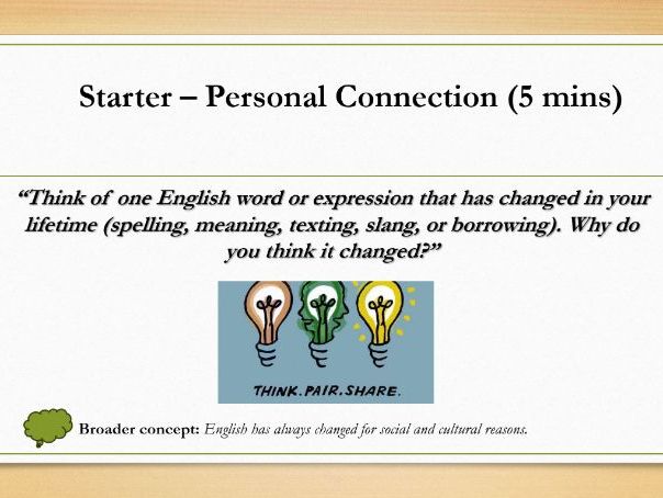 Language Change / A-Level English Language (Cambridge)