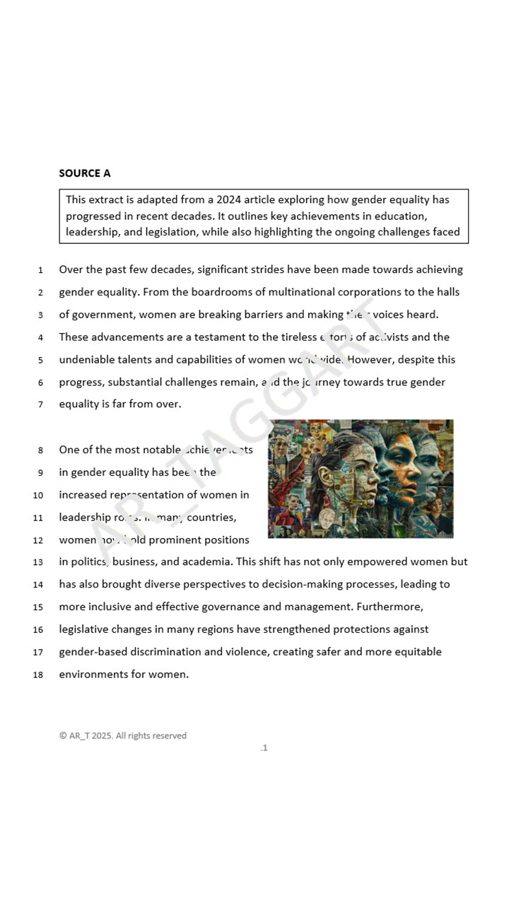 One AQA 2026 GCSE English Language Paper 2 Mock | AO Grids (Equ ...