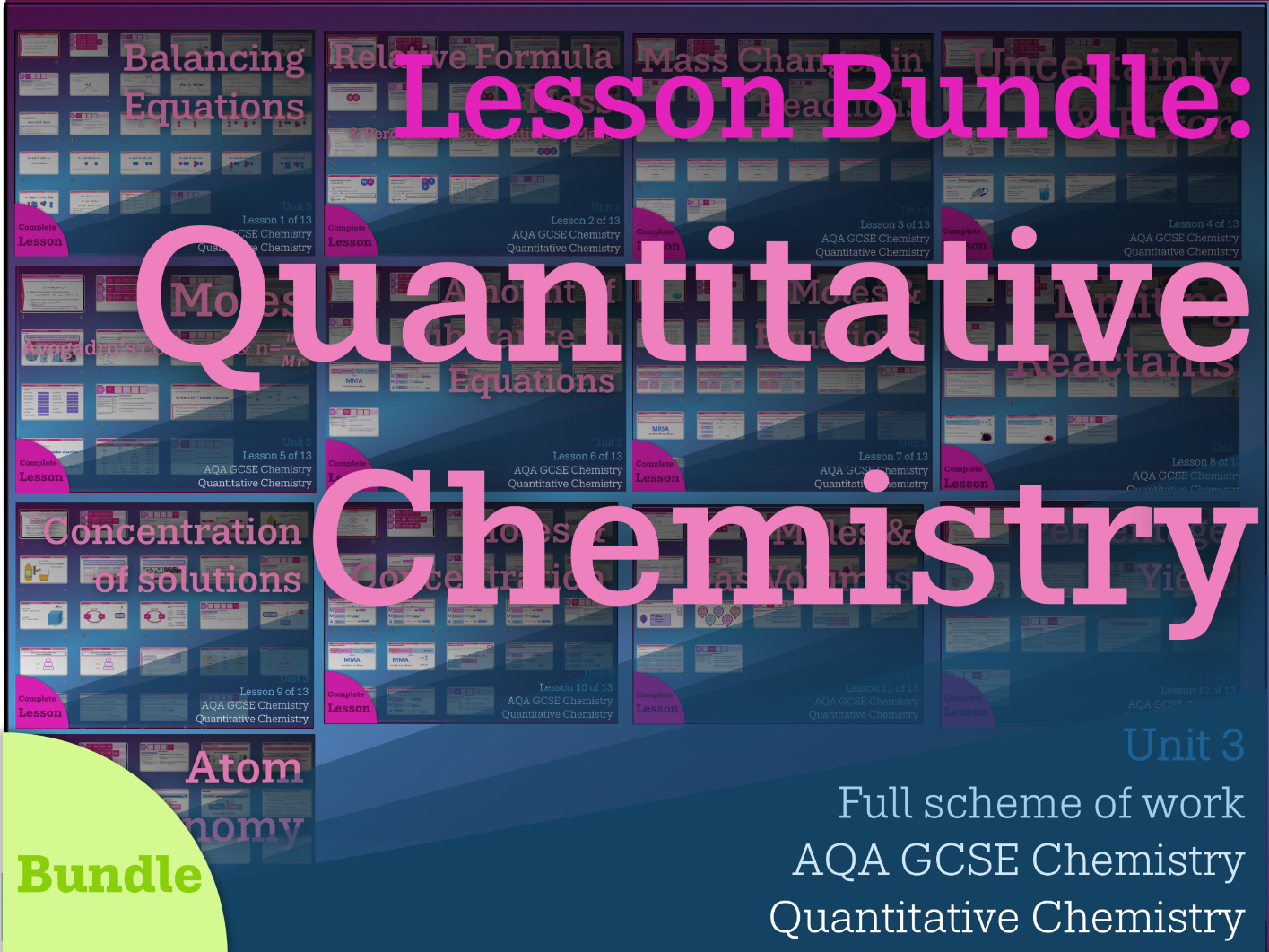 Quantitative Chemistry | Lesson Bundle