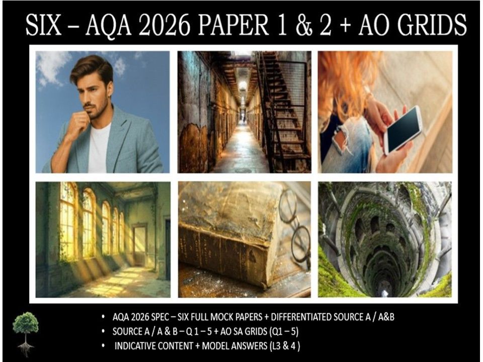 SIX - AQA PAPER 1 & 2 | 2026 FULL MOCKS | AO GRIDS