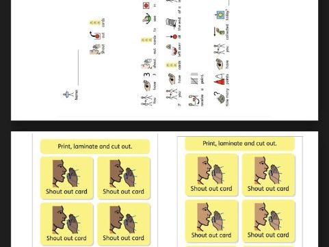 Behaviour management- shout out cards