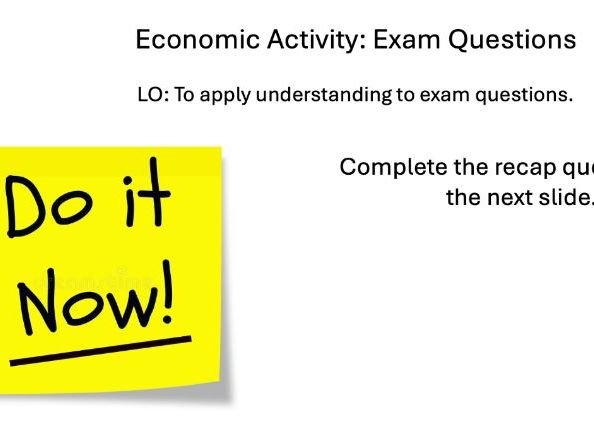 L8 Economic Exam Practice - Edexcel iGCSE Geography