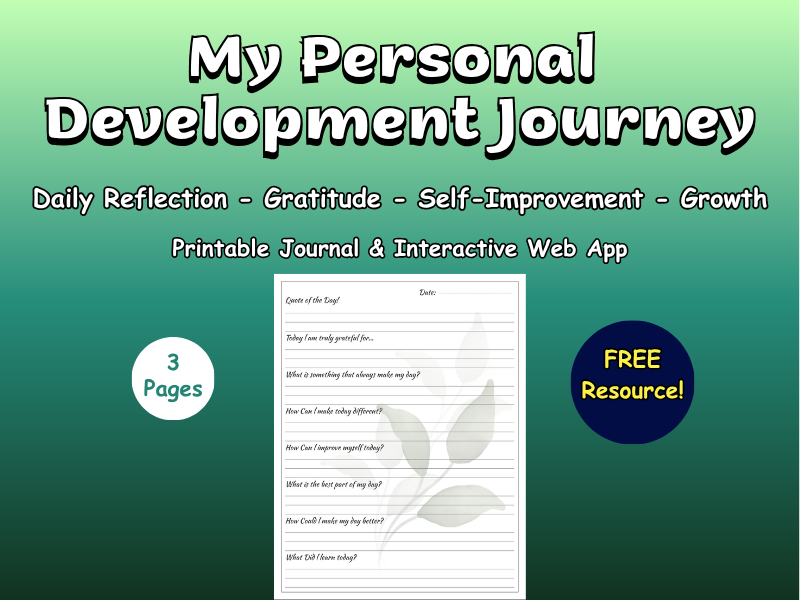 Personal Development Journal & Web App