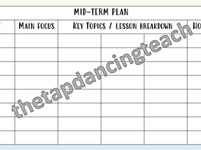 Mid-Term Planner