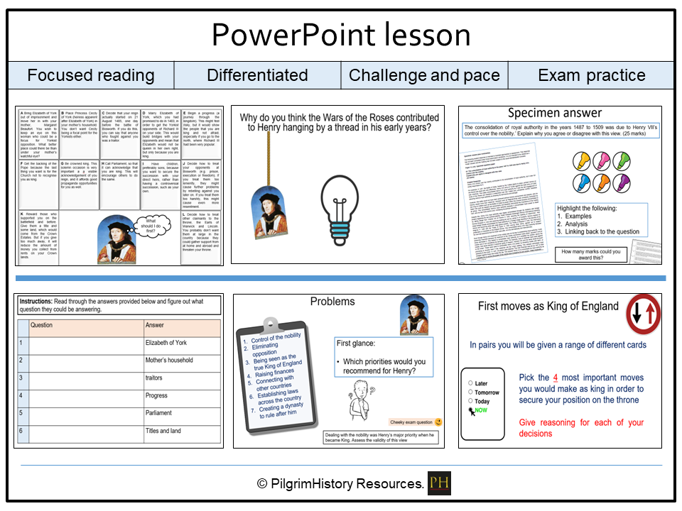Henry VII aims and methods | AQA A Level History | Teaching Resources