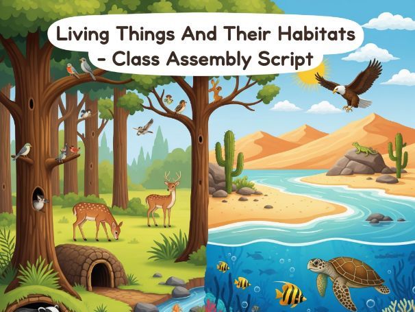 Living Things And Their Habitats - Class Assembly Script